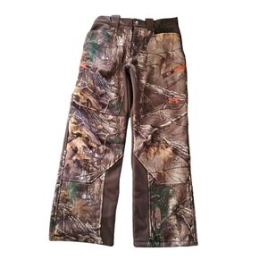 Camo Under Armour youth large fleece lined pants